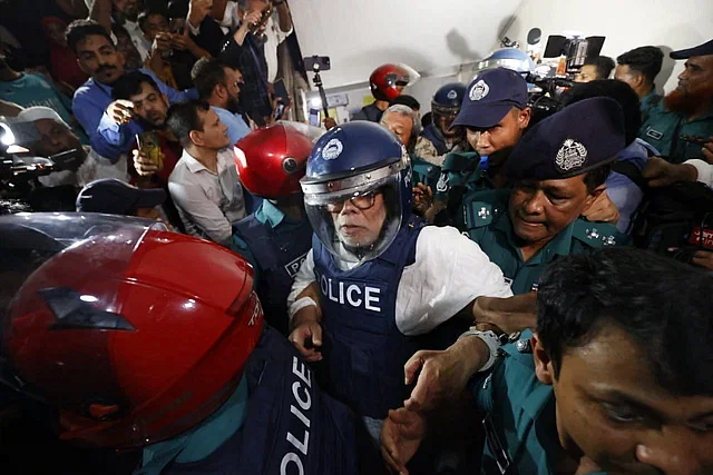 Salman F Rahman at the CMM court premises in Dhaka on 14 August, 2024.